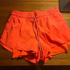 Athleta Women's Athletic Shorts - Bright Orange